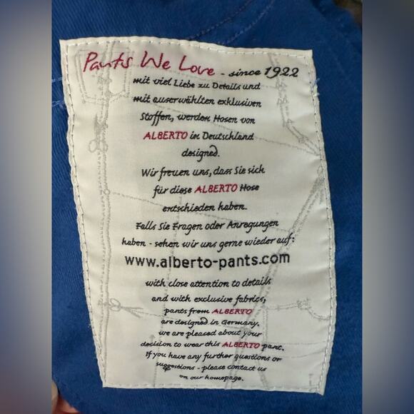 Alberto Brown Stone Modern Fit Vintage Twill Stretch Straight Jeans size 40x34 - Picture 9 of 11